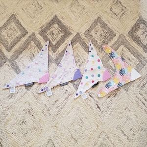 Set of 4 Teething Bibs